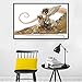 Joy Sunday 11CT Stamped Cross Stitch Kits Cross-Stitch Pattern The Girl Sat On The Dragon DMC Fabric DIY Hand Needlework kit 27''x18''