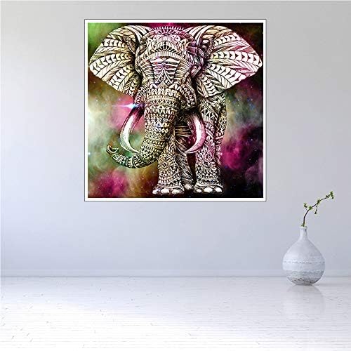 WSNDGWS Canvas Painting Modern Wall Art Modern Wall Beasts Big African Elephants Home Decor Paintings Home Decor Paintings No Picture Frames B1 20x20cm