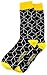 DapperGanger Mens Colorful Dress Socks Fashion Multipack Happy Funky Crazy Funny