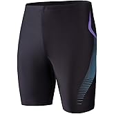 Angel season Swim Jammers for Men Athletic Compression Training Swimsuit Quick Dry Durable Chlorine Resistant Swim Shorts