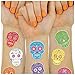 xo, Fetti Sugar Skull Tattoos for Kids - 40 Cinco de Mayo styles | Dia De Los Muertos, Day of the Dead Decorations, Halloween, Mexican Party Supplies
