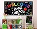 Back to School Banner Decorations - First Day of School Classroom Party Backdrop Supplies
