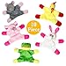 Fun and Educational Animal Fridge Magnets for Kids -Soft Plush Magnetic Animal Characters for Learning and Play, Fridge Toys for Toddlers 1-3, Board Magnets, Locker Buddies