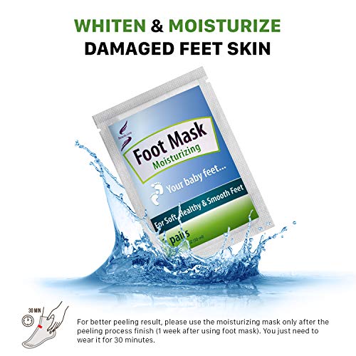 Foot Peel Mask - 3 Pack - Baby Foot, Gift Moisturizing Mask, Dead Skin Cells, Exfoliant For Soft Feet, Exfoliating Foot Peel Mask, Callus Remover, Peel Away Callus, Make Your Feet Baby Soft (Standart)