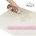 Soft Non Slip Absorbent Bath Rugs, Memory Foam Bath Mats Two Pack by FlamingoP (Ivory, Waved Pattern, Size:W17 xL24)