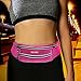 MILIDE Running Belt Waist Pack for iPhone x 8 7 Plus with Reflective Strips Runner Workout | Waterproof Canvas |Phone Fanny Pack for Men,Women,Hiking Cycling,Travel,Workout,Sports Rose