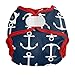 Imagine Baby Products Newborn Hook and Loop Diaper Cover, Overboard
