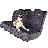 Fuzziebud Pet Car Seat Protector - Oxford Microfiber, Machine Washable, & Water Resistant (One Size Fits All Back Seats With Headrests)