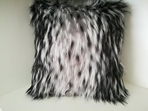 Euphoney Home Decorative Luxury Throw Pillow,Fur Cushion Cover 18" x 18" 45cm x 45cm, Square Pillow Cover for Living Room,Bedroom, Car,Couch, Bed,Sofa,,Chair (18x18inch(45x45cm), grey)