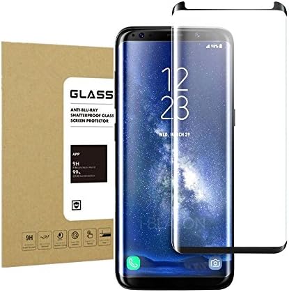 Galaxy S8 Plus Tempered Glass Screen Protector,Halier Edge to Edge [9H Hardness][Anti-scratches] [Crystal Clear] [Anti-Fingerprint] [Bubble Free] Screen Protector for Samsung Galaxy S8 Plus