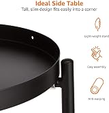 Amazon Basics Round Plant Stand Coated Steel Indoor Outdoor Black 2 Tier view 4