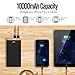 iMuto 10000mAh Portable Charger Power Bank, Ultra Slim External Battery Pack with...