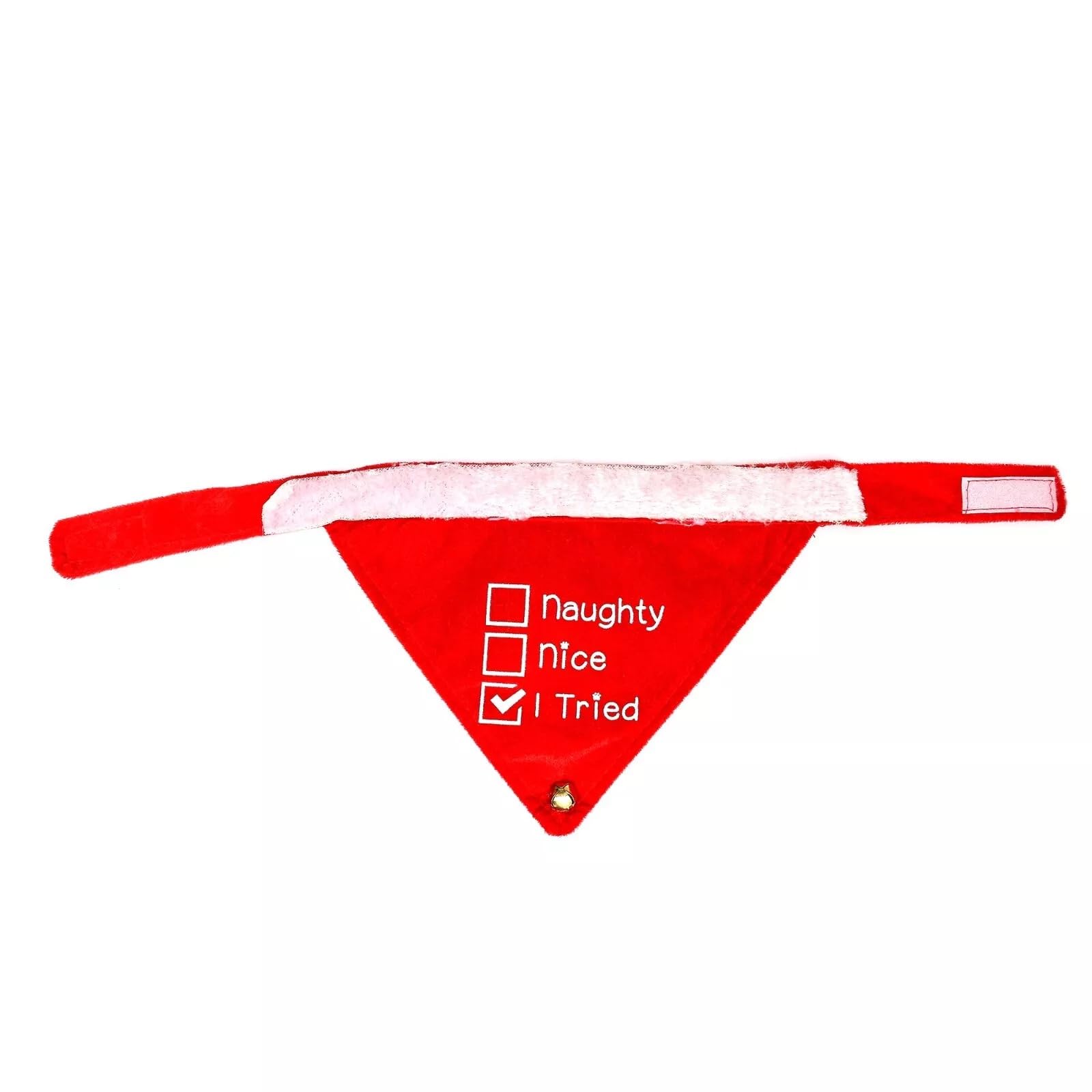 Adjustable Christmas Dog Bandanas - Chequered Print Triangle Scarf, Festive Dog Christmas Costume Accessories (One Size, I Tried)