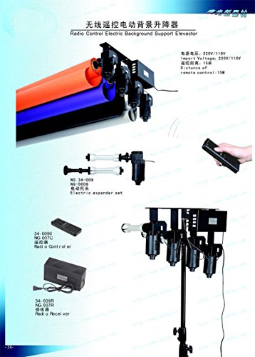 LB 4-Roller Remote-Control Motorized Electric Background Backdrop Support System