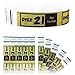 Goldistock Event Wristbands Over 21 Metallic Gold 500 Ct. | ¾” Arm Bands | Paper-Like Party Armbands | Wrist Bands for Easy Drinking Age ID