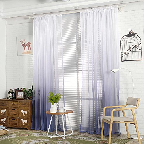 Wensltd Clearance! 1 PC Hook Tulle Door Window Curtain Drape Panel Sheer (I) - Thumbnail 2