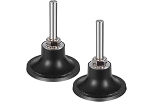 2-Pack Disc Pad Holder Shank for 3M Roloc - 2" L, for Polishing, Sanding, Surface Preparation, 1/4" Shank