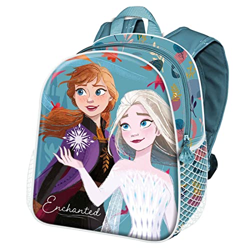 Disney Frozen 2 Enchanted-Zaino Basic, Blu, 31 x 39 cm, Capacità 18.2 L