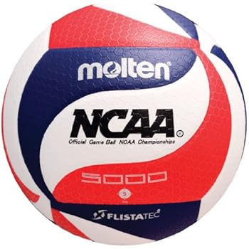 Molten FLISTATEC Volleyball - Official NCAA Men's Volleyball, Red/White/Blue