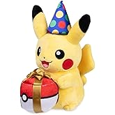 Pokémon Center: Birthday Pikachu Poké Plush - 9 in.