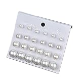 Pearl Stud Earrings - White Simulated Pearl
