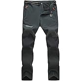 MAGCOMSEN Men's Hiking Pants Quick-Dry Water Resistant Lightweight Work Outdoor Pants with Zipper Pockets