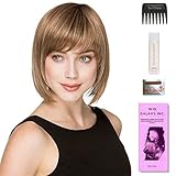 Change by Ellen Wille, Wig Galaxy Hair Loss Booklet, Shampoo, Conditioning Spray, Flexible Spray, HD Smooth Detangler, Wig Cap, & Wide Tooth Comb (Bundle - 8 Items), Color Chosen: Mocca Rooted