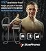 Bluephonic Bluetooth Wireless Headphones, HD Stereo Beats Sound, IPX7 Sweat and Water Proof Fit in Ear Workout Sport Earbuds, Noise Cancelling Running Earphones, Built in Mic, Play 8 hr (Black)
