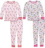 Mon Petit Baby Boys & Girls Thermal Pajama Pant Sets with Fun Prints (Infant & Toddler) [2-Pack]
