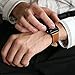 OXWALLEN Apple Leather Watch Band Leather Replacement Watch Strap with Stainless Metal Buckle Clasp iwatch series 1 2 3 Replacement strap (42mm, Brown)