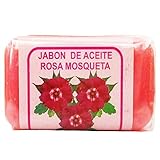 Rosehip Soap All Natural Soap sunburn skin rehydration,reducing fine facial lines Jabón de Aceite Rosa Mosqueta auxiliar en quemaduras de sol rehidratación de la piel, reduce lineas de expresión.