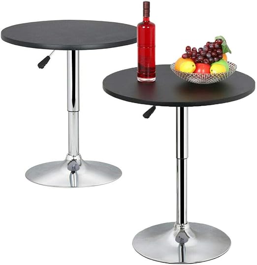 Amazon Com 2pcs Round Wooden Top Bar Table Pub Table Home 360