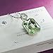 QIANSE Necklace Gifts for Her Garden Mist Pendant Necklace for Women Crystal Necklace Jewelry for Women Birthday Gifts for Women Daughter Mom Sister Christmas Birthday Gifts