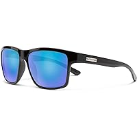 Suncloud Affect Unisex Sunglasses - Polarized Blue Mirror Lenses, Tortoise Frame, Eco-Friendly Material - View #2