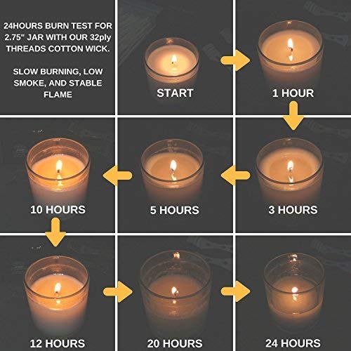 Candle Making Starter Kit with 8 Ounces Soy Wax 20fl. oz Stainless