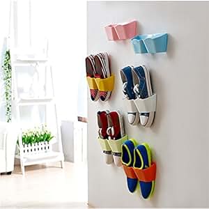 Soporte de pared para zapatos con gancho, para colocar en la pared