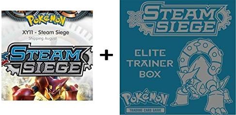 POKEMON XY STEAM SIEGE BOOSTER BOX &amp; ELITE TRAINER COMBO! by Steam Siege