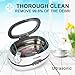 Ultrasonic Cleaner Jewelry Cleaner Denture Cleaner Glass Cleaner with DEGASSING Function, Ultrasonic Cleaner for Jewellery Lenses Watches Etc with Smart Digital Timer 20 Oz Capacity