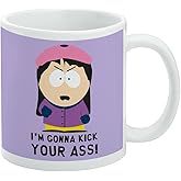 South Park Wendy Kicks A** Ceramic Coffee Mug, Novelty Gift Mugs for Coffee, Tea and Hot Drinks, 11oz, White