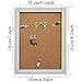 PETAFLOP 4 x 6 White Matted Picture Frame with Mat for Nursery Wall Decor, Pack of 8