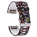 AIWELL for Fitbit Charge 2 Bands,Silicone Adjustable Replacement Sport Strap Printed Bands with Classic Buckle for Fitbit Charge2 HR,Fitbit Charge 2 Accessories Wristbands (Pattern-4, Small)