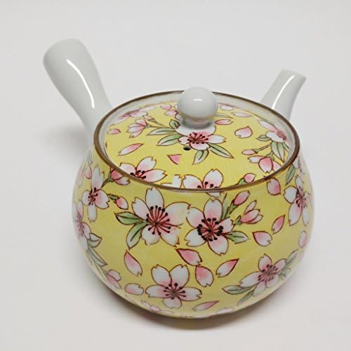 Japanese Arita Imari Porcelain Teapot 12.8 Fl. Oz Hand-painted Cherry blossoms