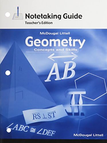Geometry: Concepts and Skills: Notetaking Guide Teacher Edition Paperback – December 23, 2003