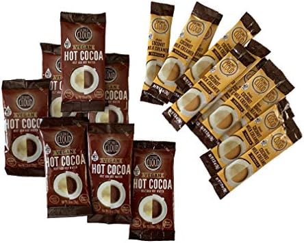 Coconut Cloud: Dairy-Free Vanilla Creamer + Instant Hot Chocolate | Made in Colorado, Women Owned (Vegan, Minimally Processed, Gluten Free, Low Carb, Non-GMO, Soy Free), 20 Creamers + 12 Cocoa Bundle