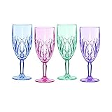 Marquis by Waterford Set of 4 Brookside Pastels 12-Oz. Iced Beverage Glasses