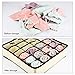 Youngine 24 Cell Collapsible Closet Organizers Drawer Dividers Foldable Clothes Drawer Storage Boxes for Bra Underwear Socks (Beige)