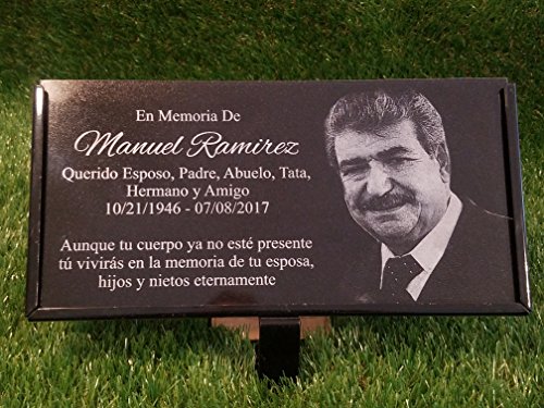 6 Personalised+Stone+Memorial+Granite+Retreiver