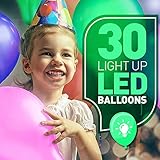 Light Up LED Party Balloons – Make your Kids Birthday Special with Glowing Decorations – Balloon with Long Lasting 48 Hour Lights