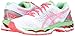 ASICS Women's Gel-Nimbus 17 Running Shoe,White/Hot Coral/Apple,8 M US