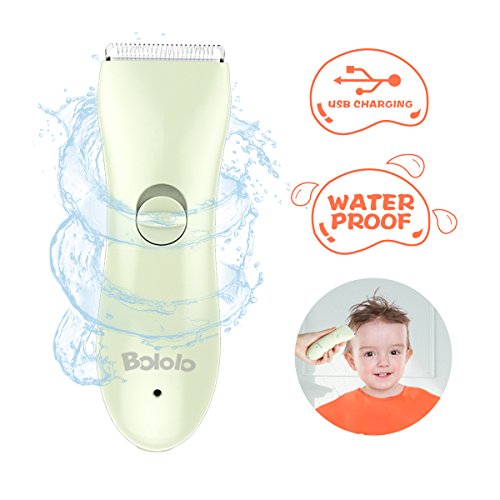 Electric Hair Clippers Set For Kids BOLOLO Cordless Waterproof Professional Baby Toddler Hair Cutting Trimmer Haircut Kit Quiet with Ceramic Blade Green Include 7 piece Tools